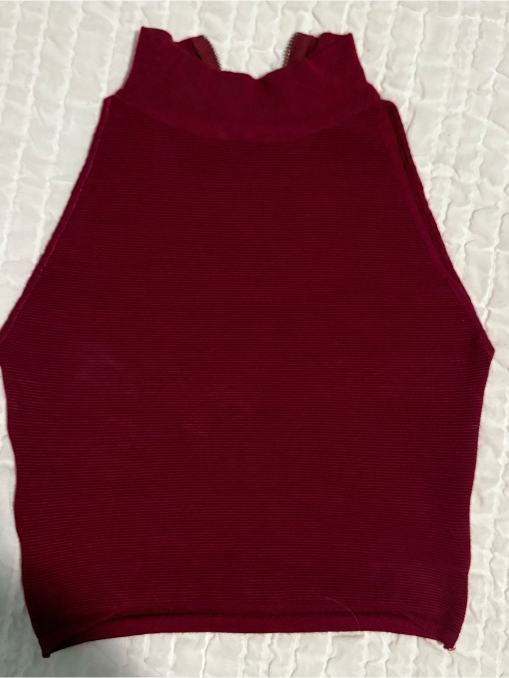 OLIVACEOUS Sleeveless Mock Neck Top